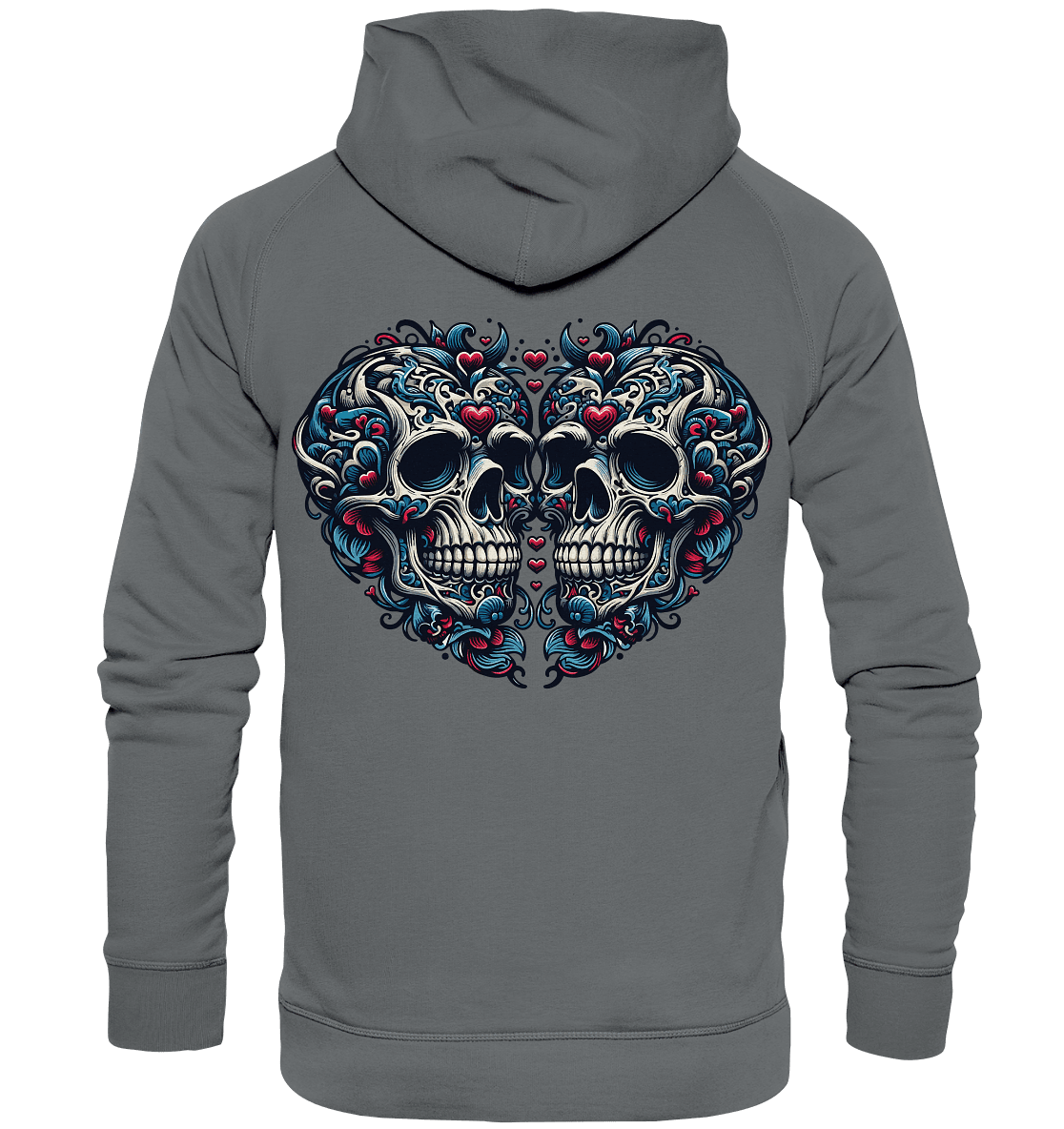 Heart Skull - Basic Unisex Hoodie - Level TenHoodies