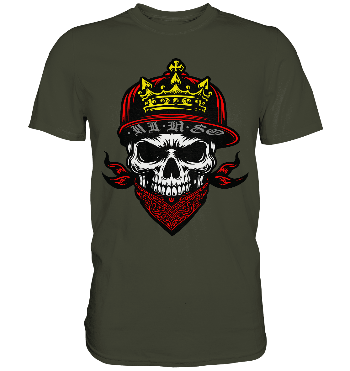 HipHop Skull - Premium Shirt - Level TenUnisex-Shirts