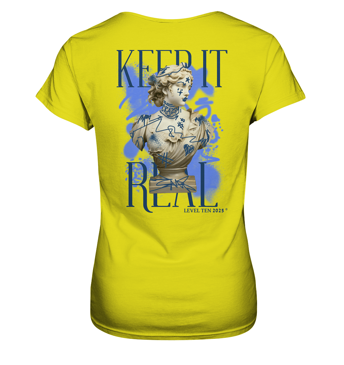 Keep it Real - BACKPRINT - Ladies Premium Shirt - Level TenLady - Shirts