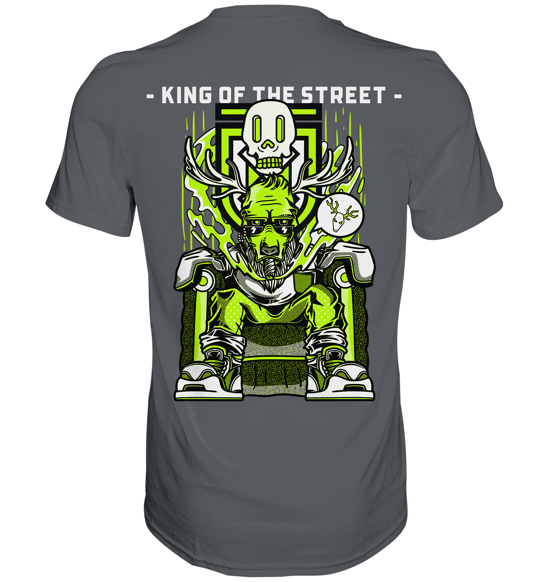 King of the Street - BACKPRINT - Premium Shirt - Level TenUnisex - Shirts