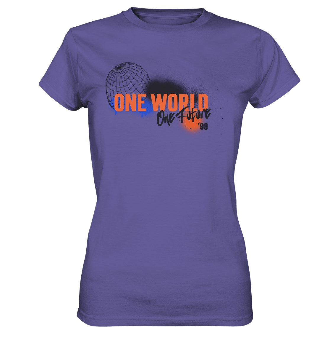 One World, One Future - Ladies Premium Shirt - Level TenLady-Shirts