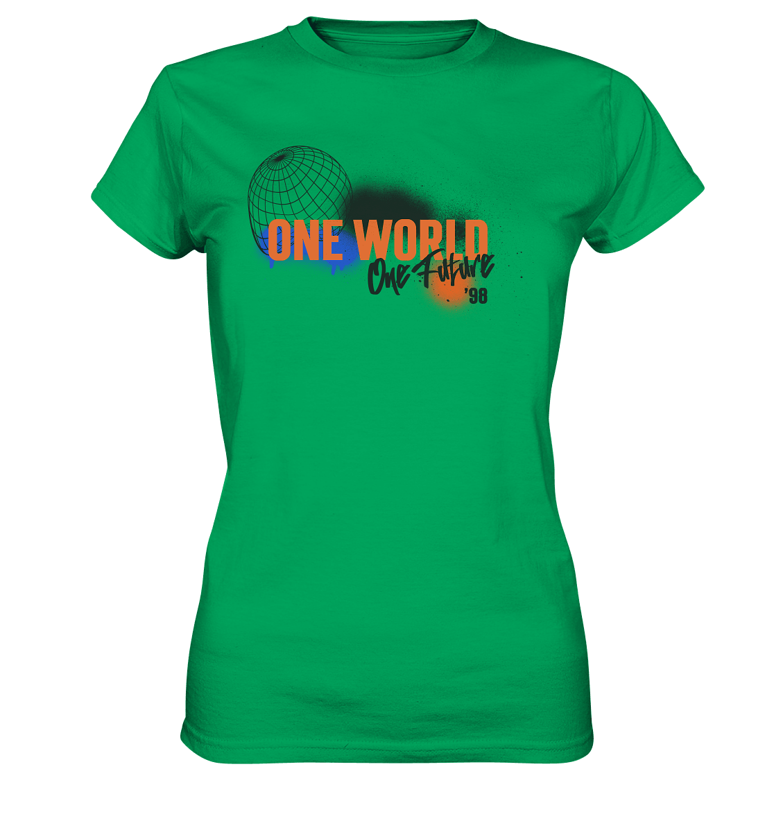 One World, One Future - Ladies Premium Shirt - Level TenLady-Shirts