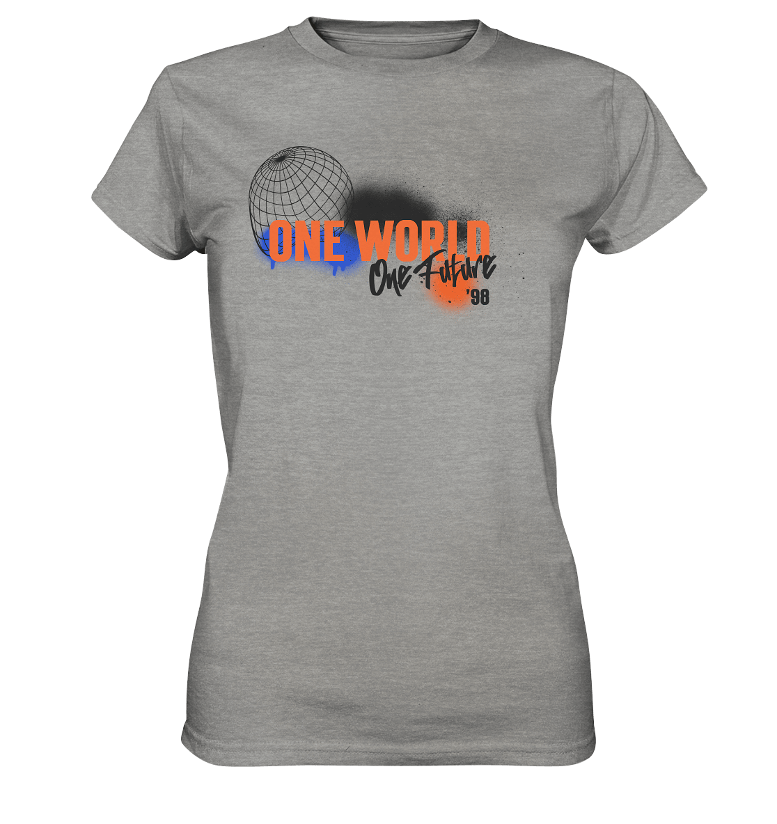 One World, One Future - Ladies Premium Shirt - Level TenLady-Shirts