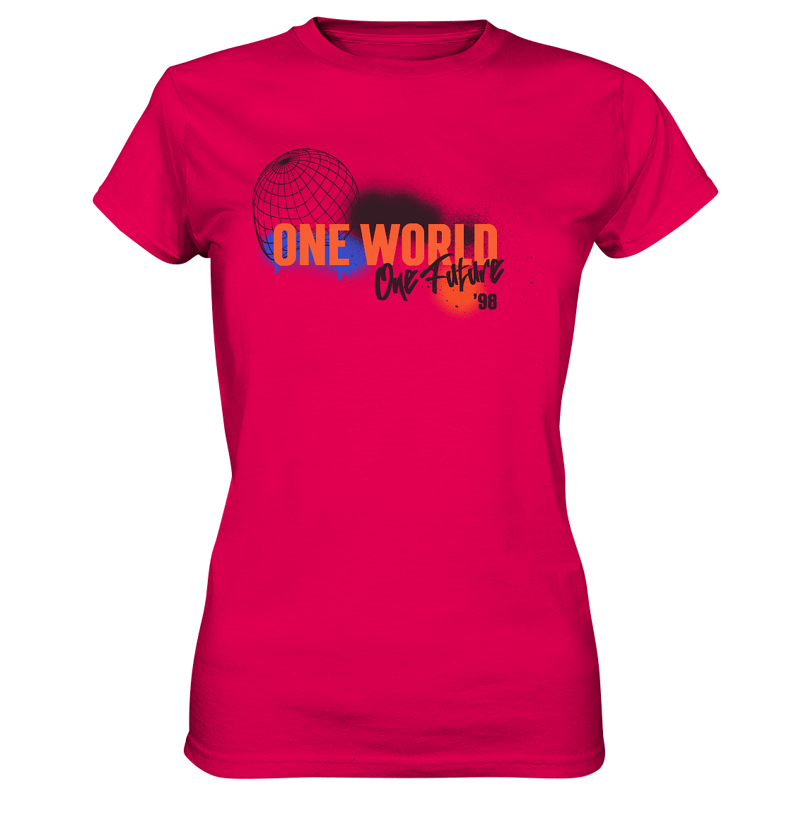 One World, One Future - Ladies Premium Shirt - Level TenLady-Shirts