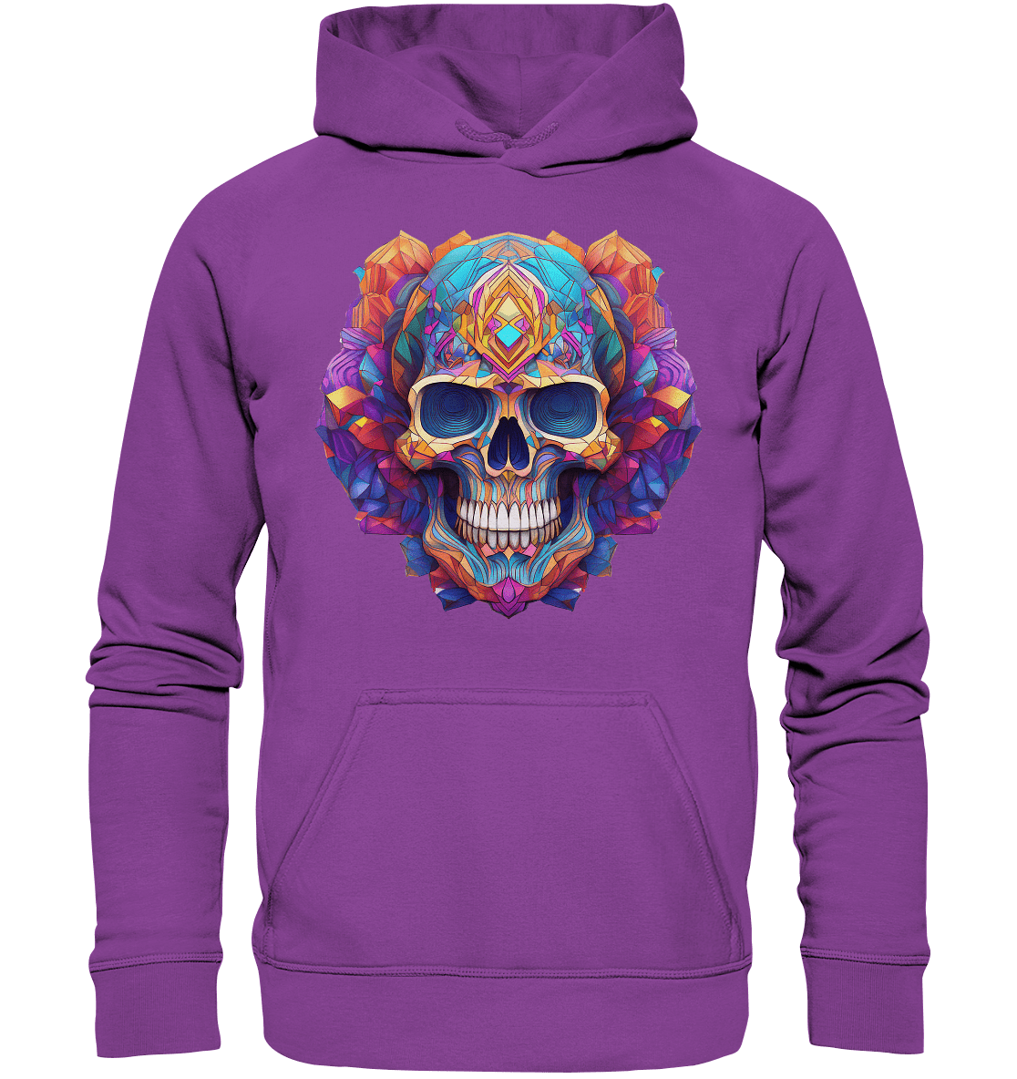 Psychedelic Skull - Basic Unisex Hoodie - Level TenHoodies