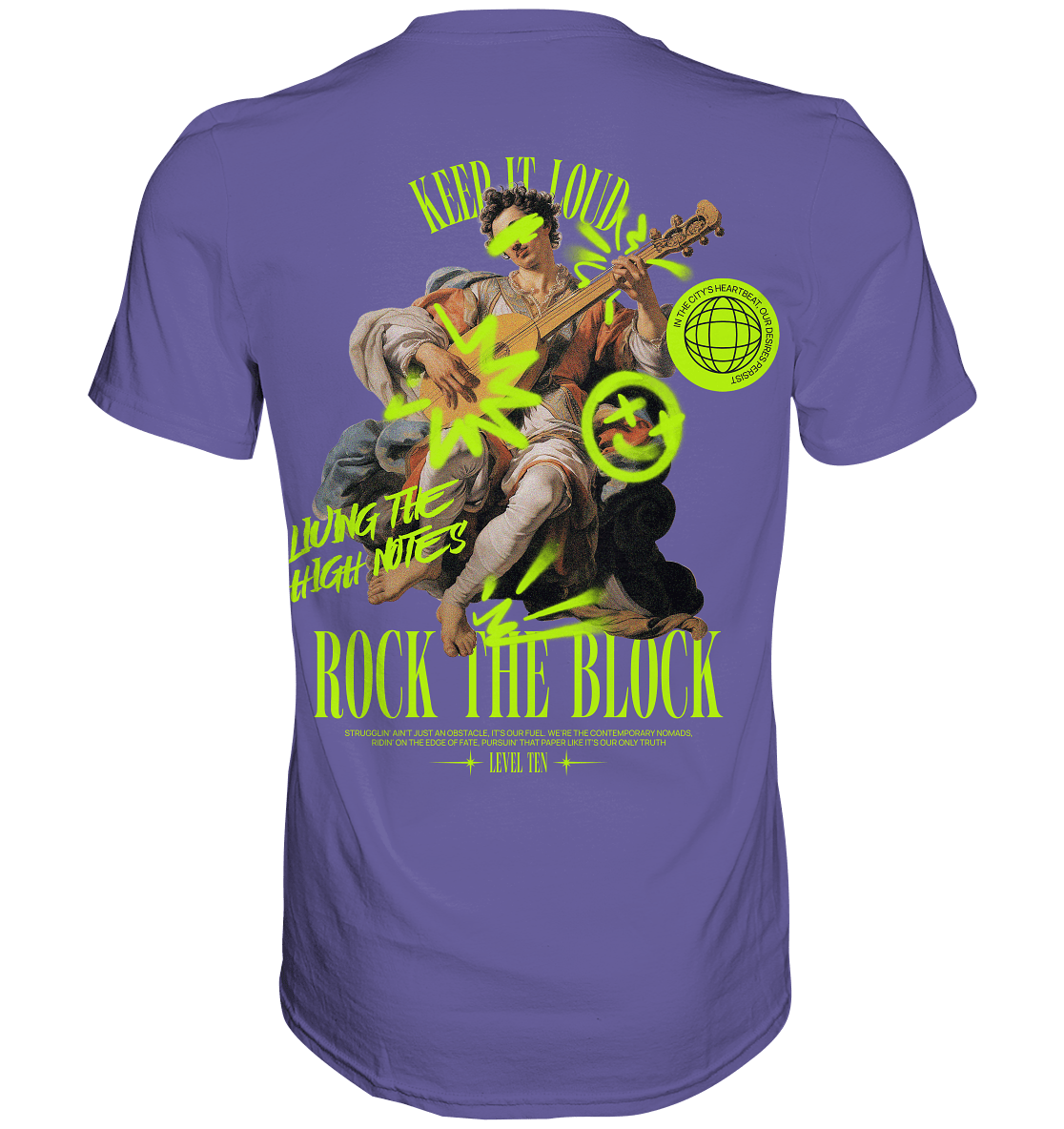 Rock the Block - BACKPRINT - Premium Shirt - Level TenUnisex - Shirts