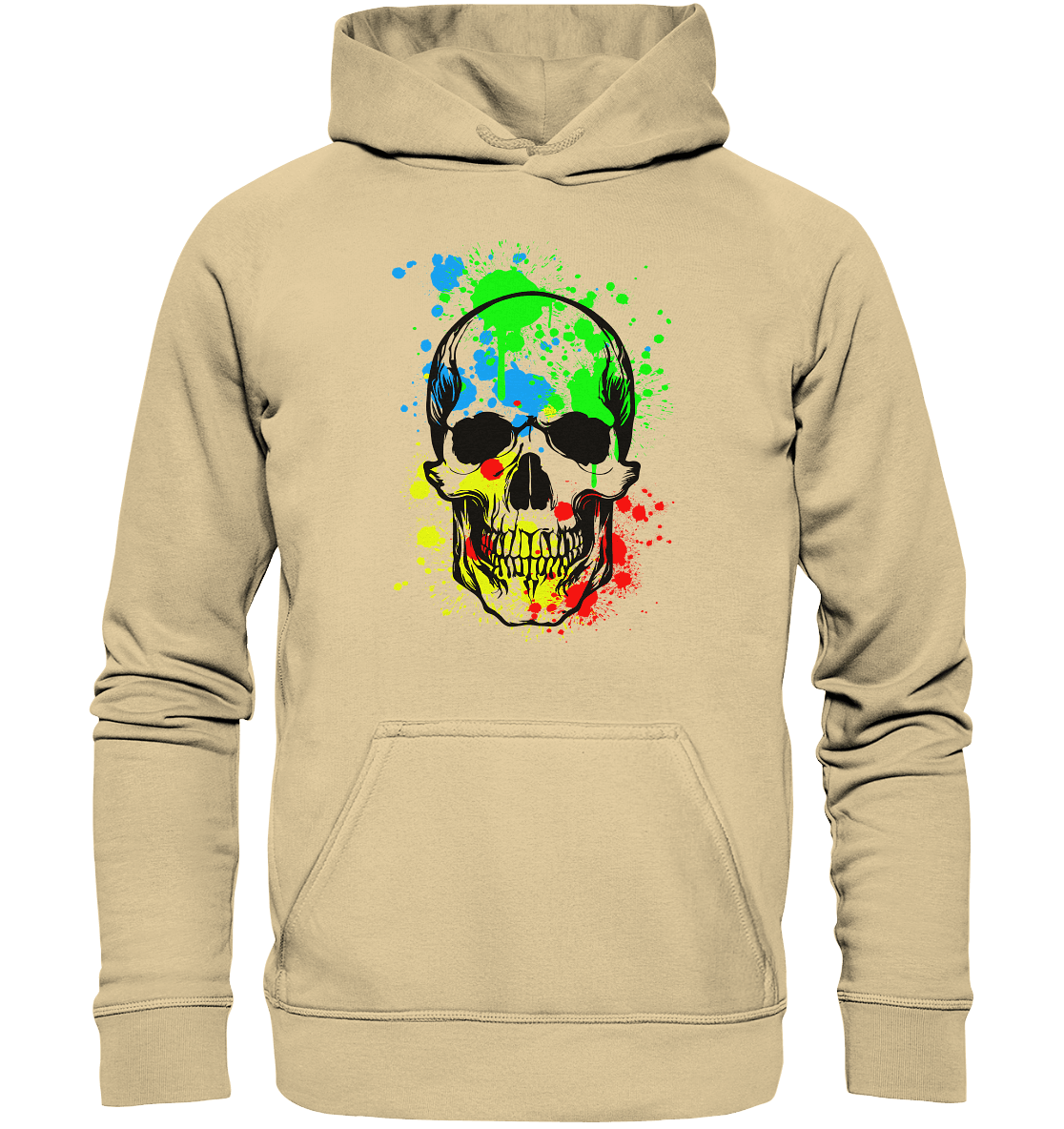 Skull Black - Basic Unisex Hoodie - Level TenHoodies