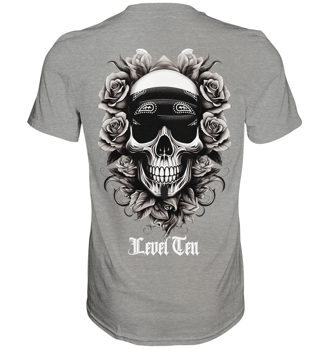 Skull Dos - BACKRPINT - Premium Shirt - Level TenUnisex-Shirts