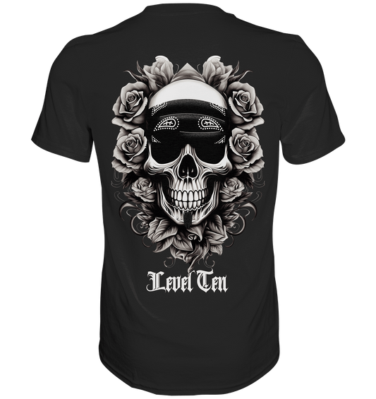 Skull Dos - BACKRPINT - Premium Shirt - Level TenUnisex-Shirts