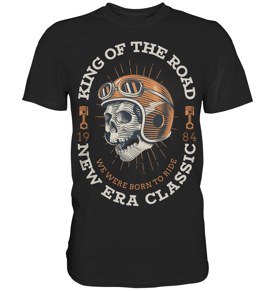 Skull KING of the ROAD - Premium Shirt - Level TenUnisex - Shirts