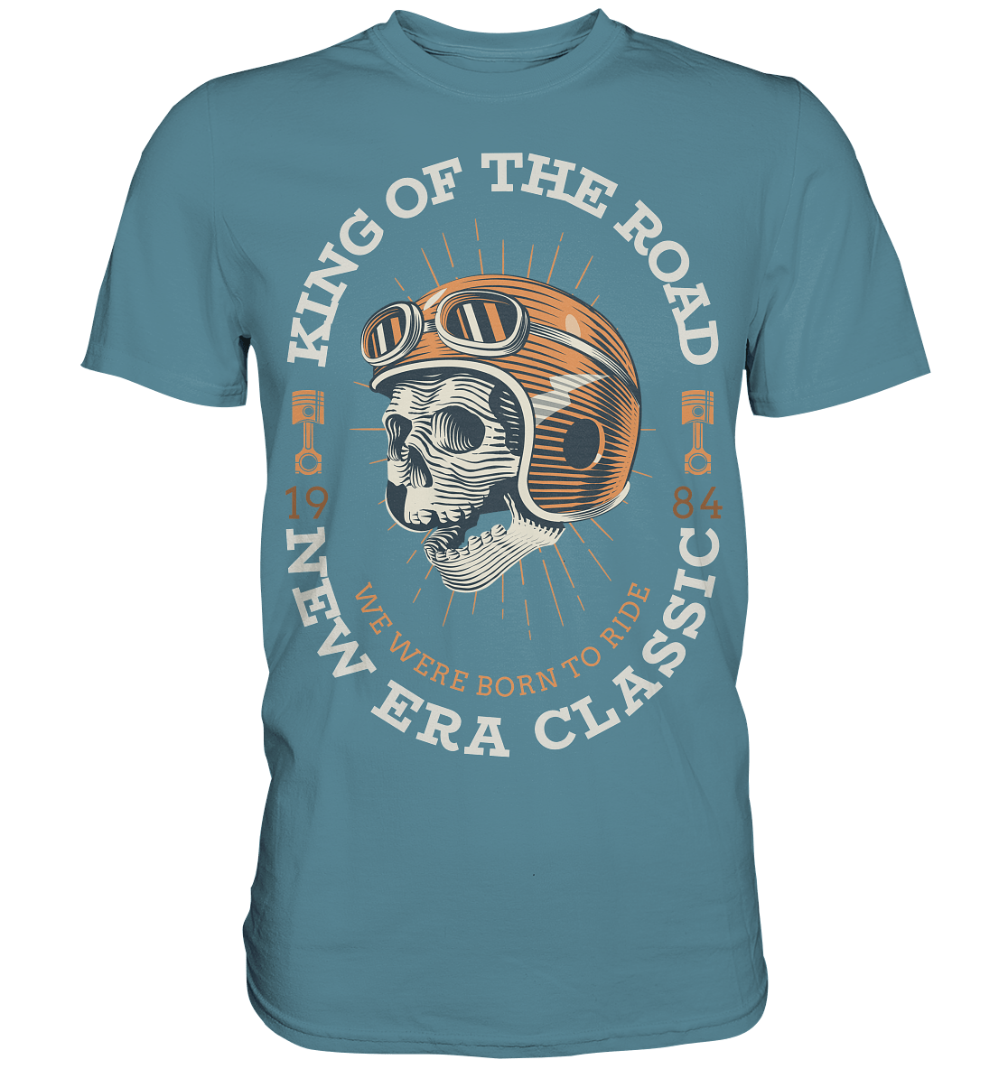 Skull KING of the ROAD - Premium Shirt - Level TenUnisex - Shirts