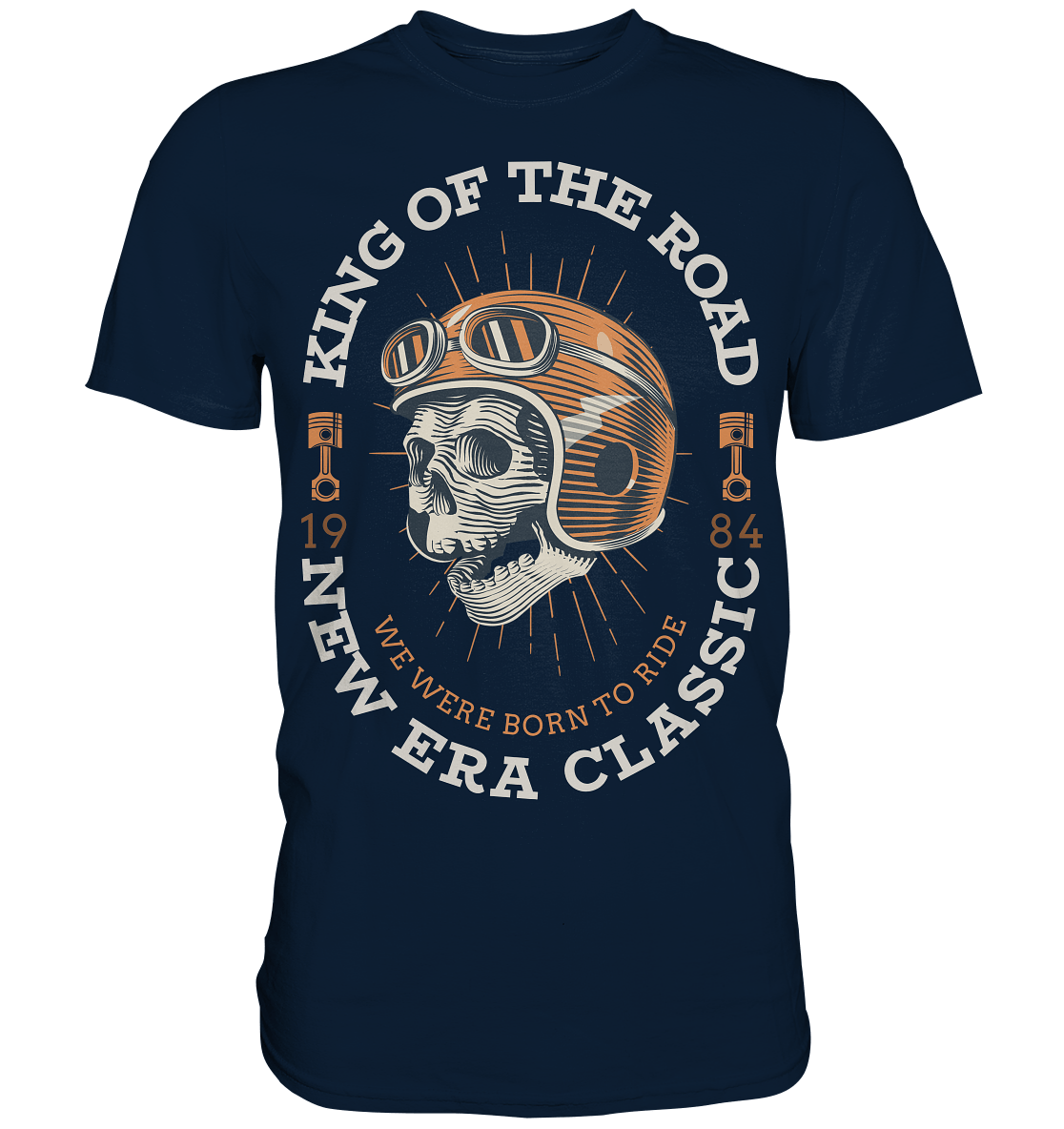 Skull KING of the ROAD - Premium Shirt - Level TenUnisex - Shirts