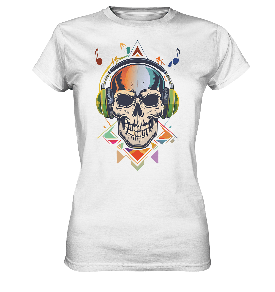 Skull MUSIC II - Ladies Premium Shirt - Level TenLady - Shirts