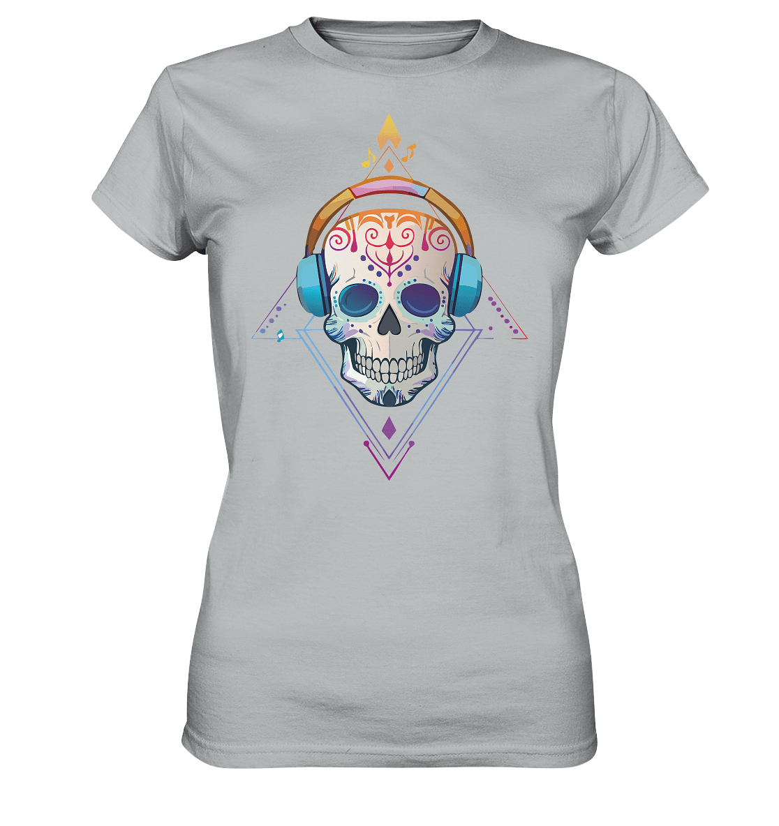 Skull MUSIC - Ladies Premium Shirt - Level TenLady - Shirts