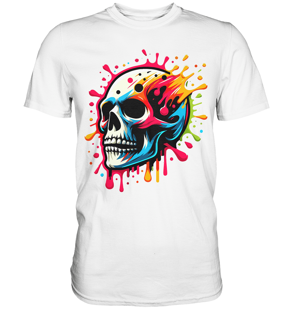 Skull Paintful - Premium Shirt - Level TenUnisex-Shirts