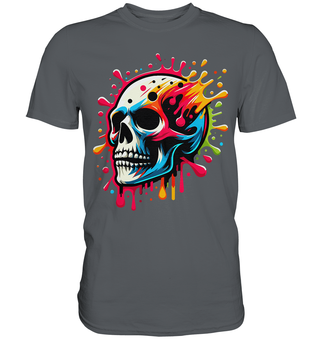 Skull Paintful - Premium Shirt - Level TenUnisex-Shirts