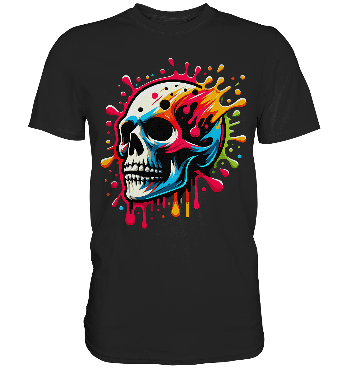 Skull Paintful - Premium Shirt - Level TenUnisex-Shirts