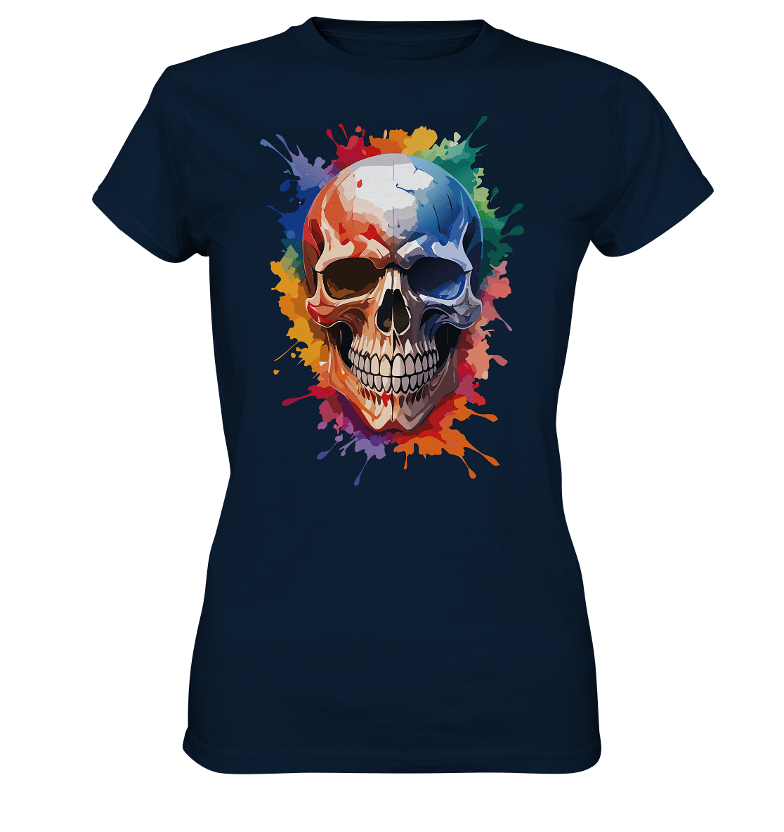 Skull SPLASHEdFIVE - Ladies Premium Shirt - Level TenLady - Shirts
