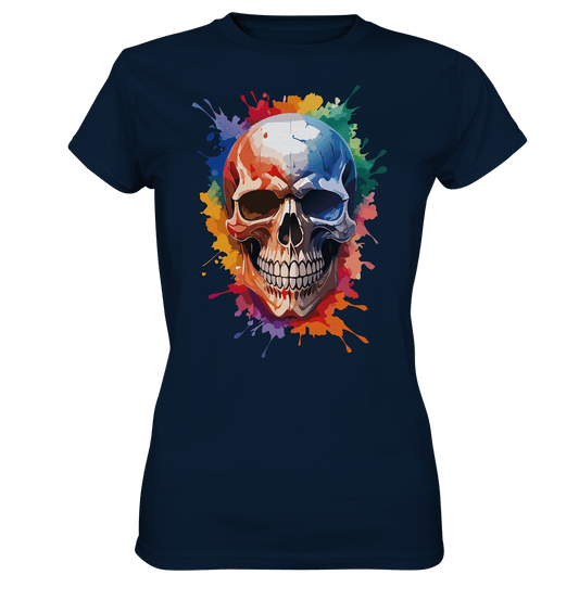 Skull SPLASHEdFIVE - Ladies Premium Shirt - Level TenLady - Shirts