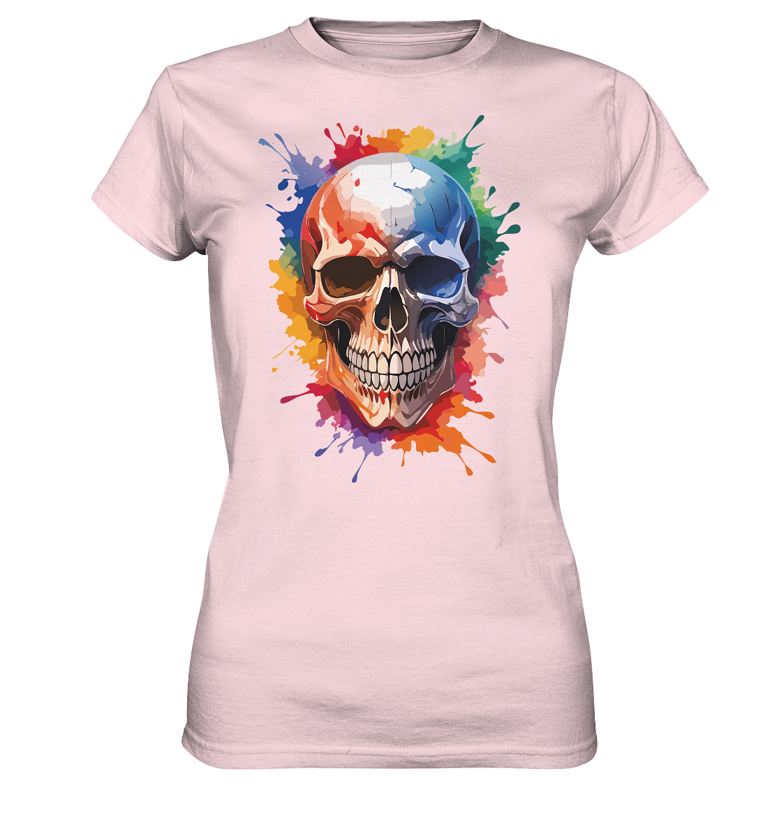 Skull SPLASHEdFIVE - Ladies Premium Shirt - Level TenLady - Shirts