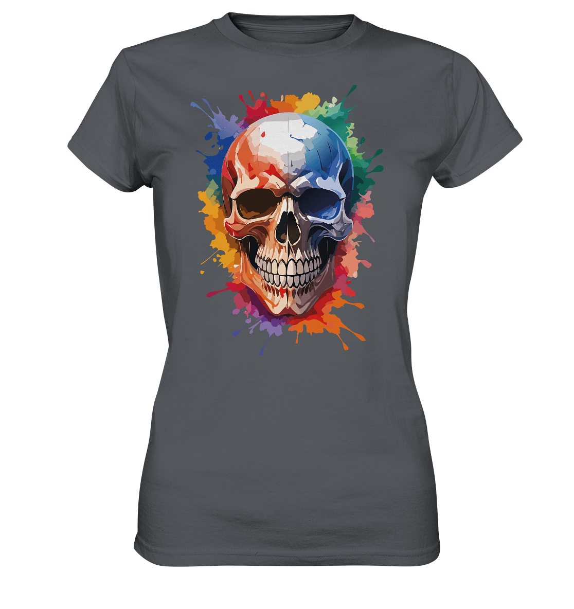 Skull SPLASHEdFIVE - Ladies Premium Shirt - Level TenLady - Shirts