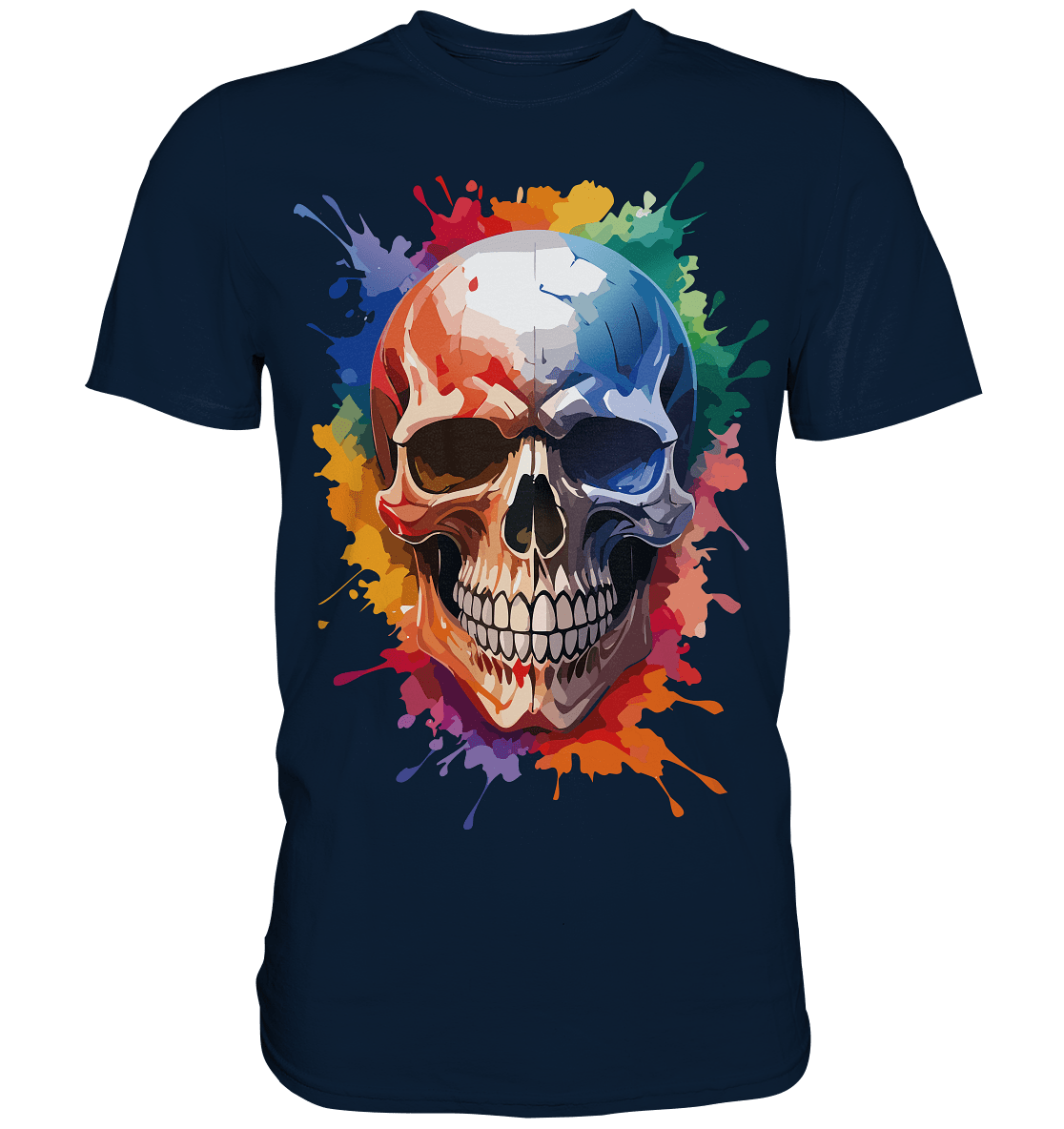 Skull SPLASHEdFIVE - Premium Shirt - Level TenUnisex - Shirts