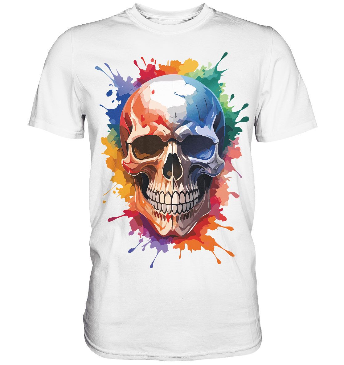Skull SPLASHEdFIVE - Premium Shirt - Level TenUnisex - Shirts