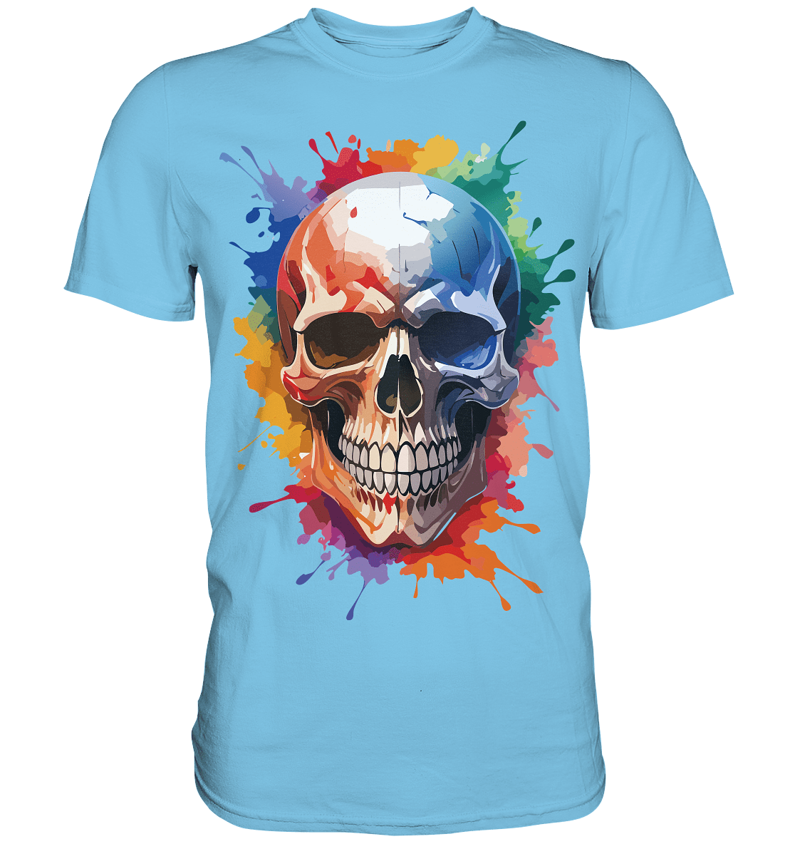 Skull SPLASHEdFIVE - Premium Shirt - Level TenUnisex - Shirts
