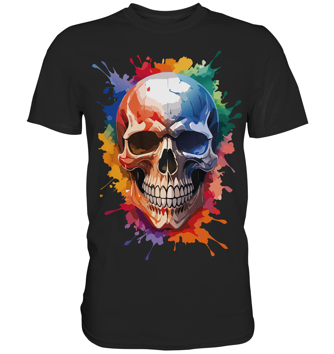 Skull SPLASHEdFIVE - Premium Shirt - Level TenUnisex - Shirts