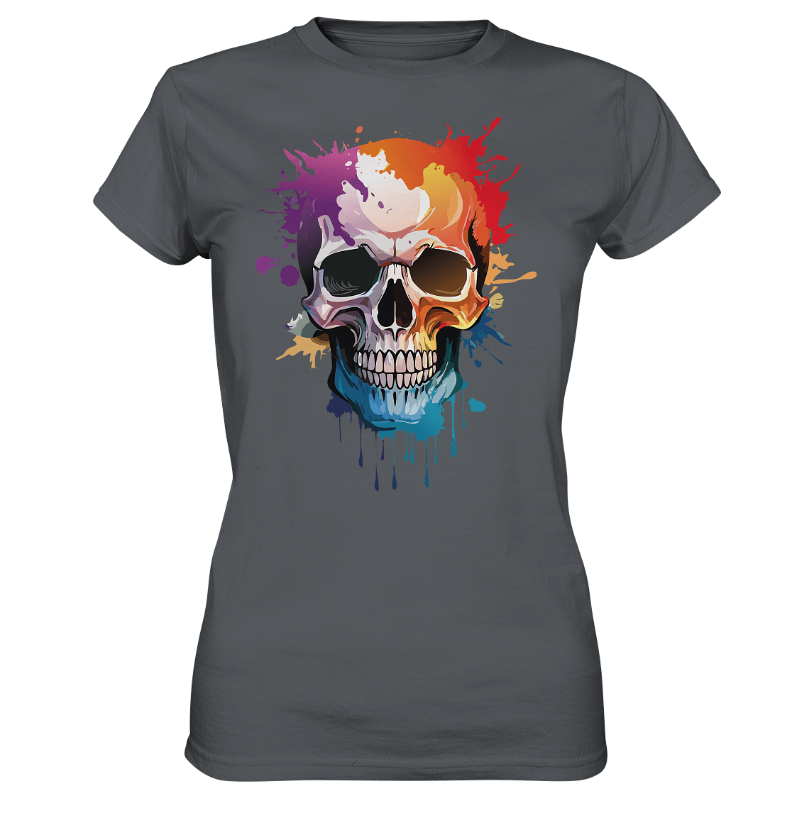 Skull SPLASHEdFOUR - Ladies Premium Shirt - Level TenLady - Shirts