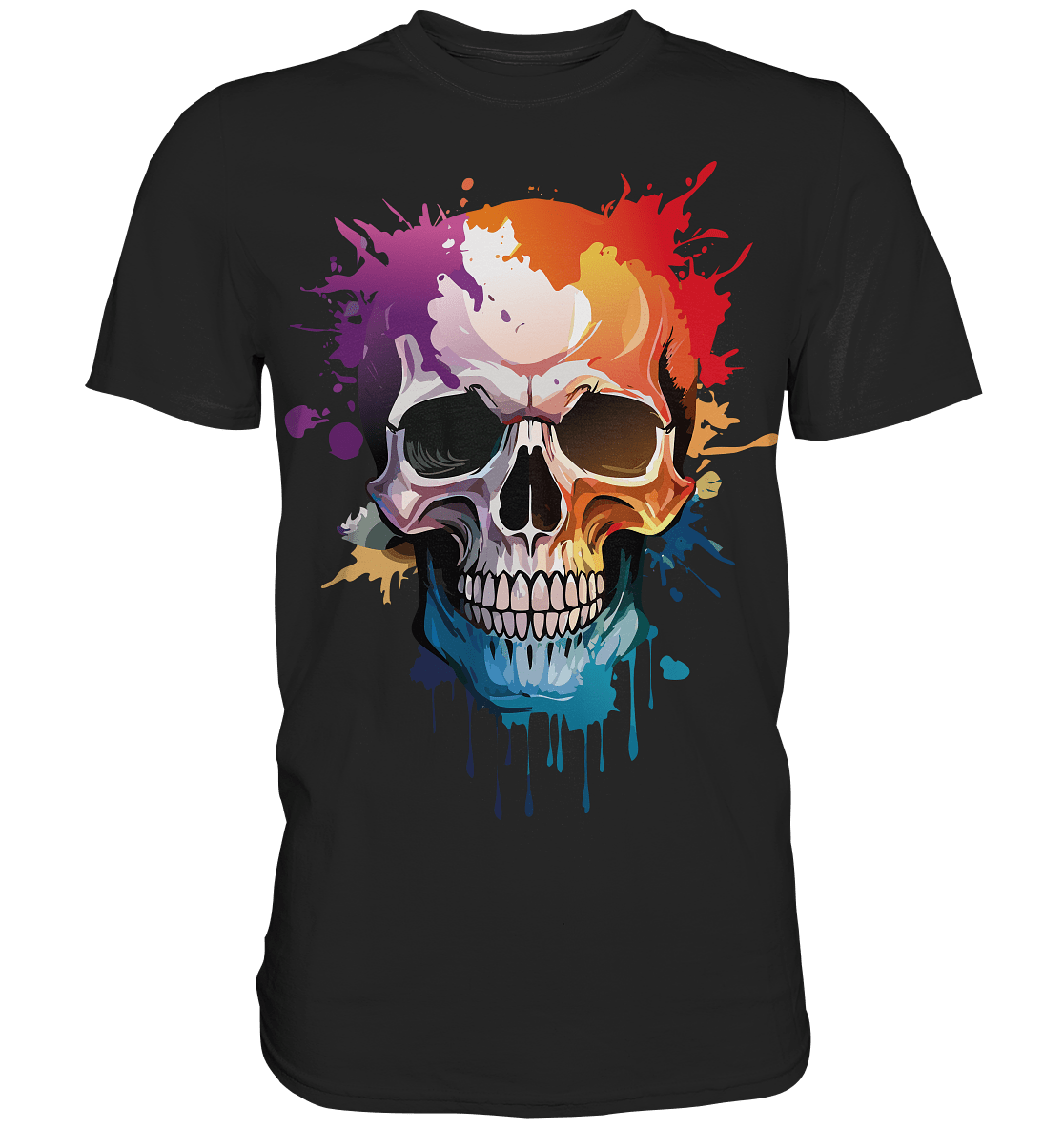 Skull SPLASHEdFOUR - Premium Shirt - Level TenUnisex - Shirts