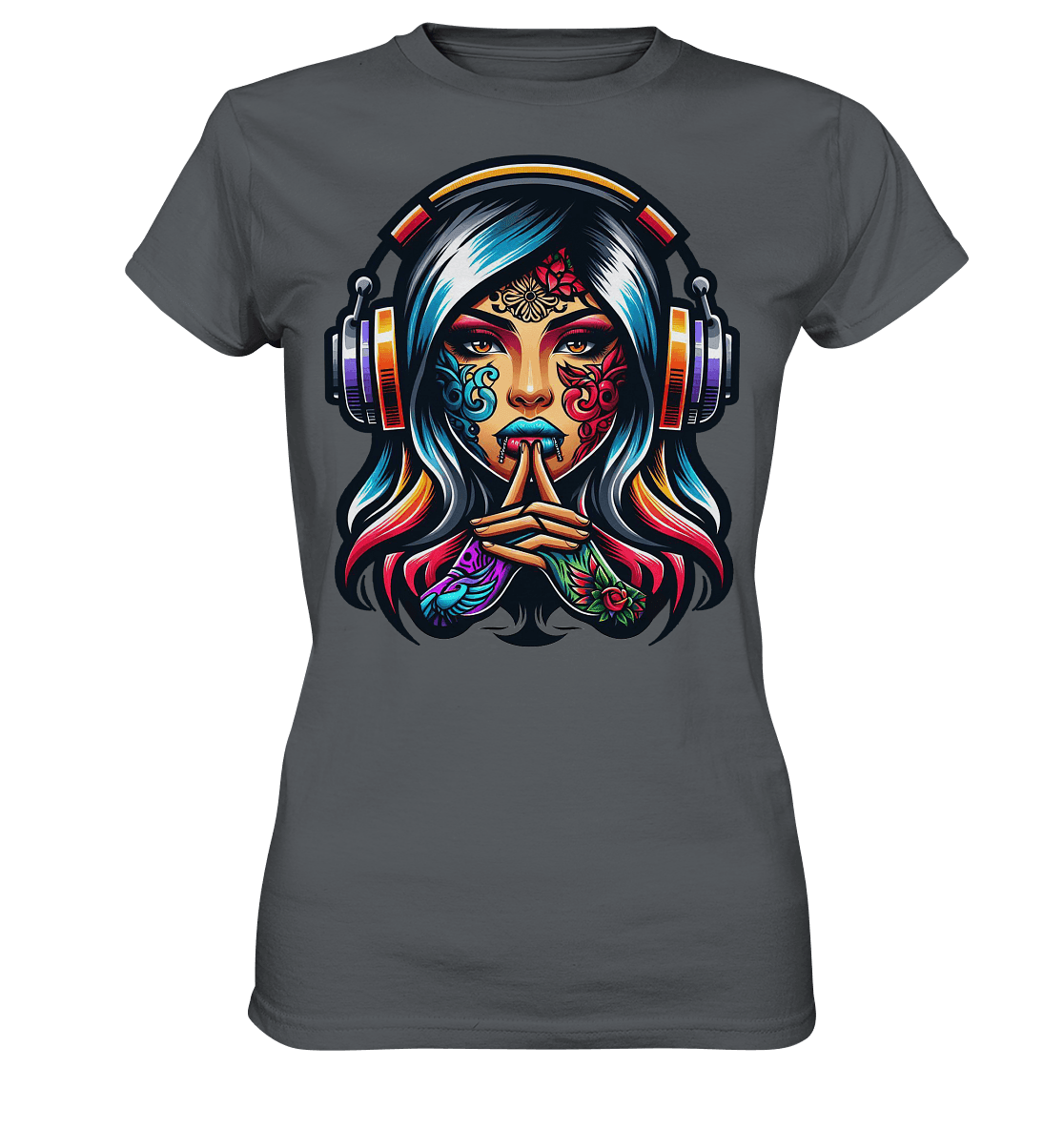 Sound of Silence - Ladies Premium Shirt - Level TenLady-Shirts