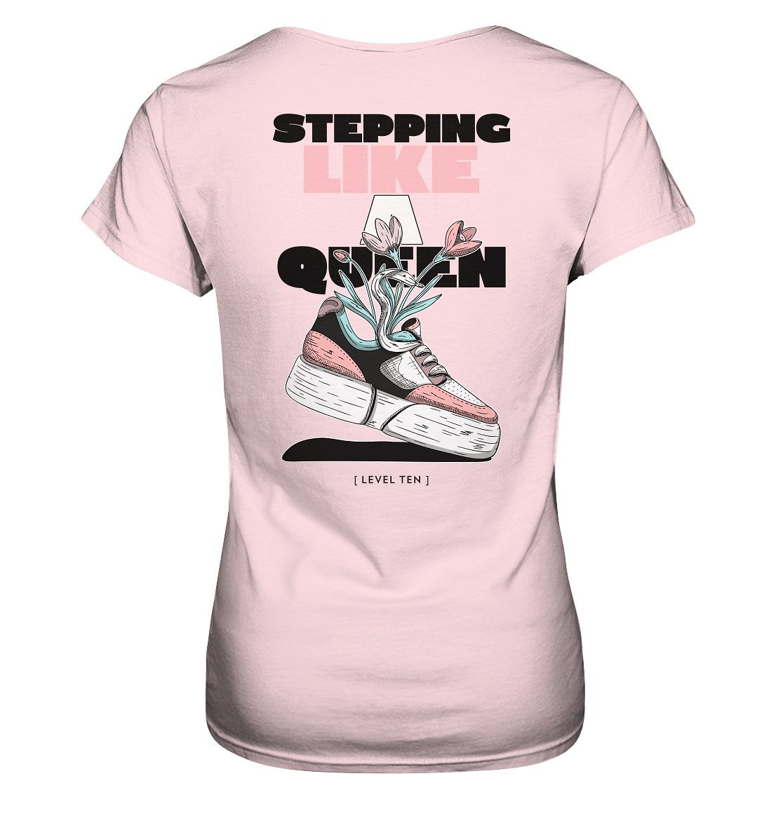 STEP III - BACKRPINT - Ladies Premium Shirt - Level TenLady-Shirts