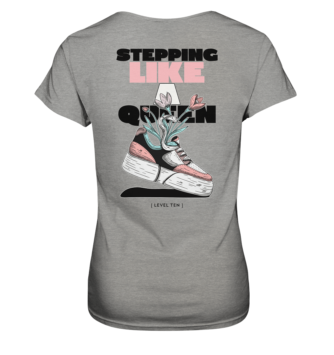 STEP III - BACKRPINT - Ladies Premium Shirt - Level TenLady-Shirts